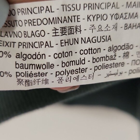 ZARA | Cropped Sweatshirt Sage Green Sz LARGE - Picture 6 of 6